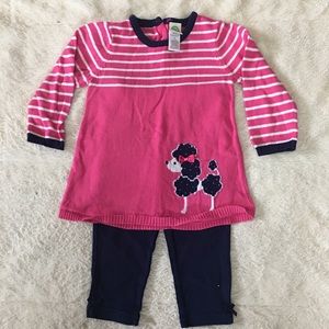 18 month girls sweater and leggings set